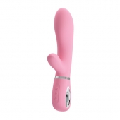 Нежно-розовый вибратор-кролик Thomas с мягкой головкой - 20,5 см. - Baile