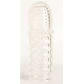 Прозрачная закрытая гелевая насадка - 13,5 см. - Toyfa Basic - в Санкт-Петербурге купить с доставкой