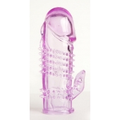 Фиолетовая насадка с коготком и шипами - 13 см. - Toyfa Basic - в Санкт-Петербурге купить с доставкой