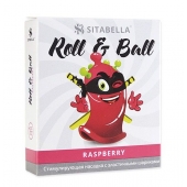 Стимулирующий презерватив-насадка Roll   Ball Raspberry - Sitabella - купить с доставкой в Санкт-Петербурге