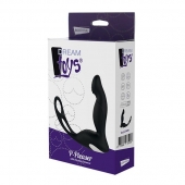 Черный вибромассажер простаты P-PLEASER W ERECTION ENHANCE - Dream Toys - в Санкт-Петербурге купить с доставкой