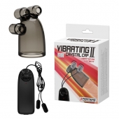 Дымчатая насадка-мастурбатор с вибрацией Vibrating Crystal Cap II - Baile - в Санкт-Петербурге купить с доставкой