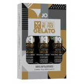 Подарочный набор вкусовых лубрикантов Tri-Me Triple Pack Gelato - System JO - купить с доставкой в Санкт-Петербурге