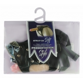 Черный пояс-трусики с двумя насадками Soft-Dolli - 16,5 и 10,5 см. - LOVETOY (А-Полимер) - купить с доставкой в Санкт-Петербурге