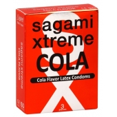 Ароматизированные презервативы Sagami Xtreme COLA - 3 шт. - Sagami - купить с доставкой в Санкт-Петербурге