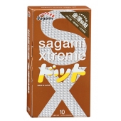 Презервативы Sagami Xtreme FEEL UP с точечной текстурой и линиями прилегания - 10 шт. - Sagami - купить с доставкой в Санкт-Петербурге