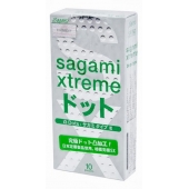 Презервативы Sagami Xtreme Type-E с точками - 10 шт. - Sagami - купить с доставкой в Санкт-Петербурге