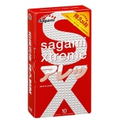 Утолщенные презервативы Sagami Xtreme Feel Long с точками - 10 шт. - Sagami - купить с доставкой в Санкт-Петербурге