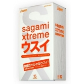 Ультратонкие презервативы Sagami Xtreme SUPERTHIN - 15 шт. - Sagami - купить с доставкой в Санкт-Петербурге