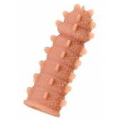 Телесная реалистичная насадка KOKOS Extreme Sleeve 04 с дополнительной стимуляцией - 12,7 см. - KOKOS - в Санкт-Петербурге купить с доставкой