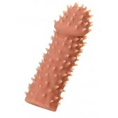 Телесная реалистичная насадка KOKOS Extreme Sleeve 07 с дополнительной стимуляцией - 12,7 см. - KOKOS - в Санкт-Петербурге купить с доставкой