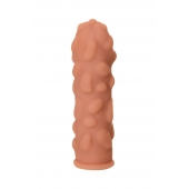 Телесная реалистичная насадка KOKOS Extreme Sleeve 11 с дополнительной стимуляцией - 12,7 см. - KOKOS - в Санкт-Петербурге купить с доставкой