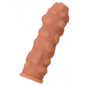 Телесная реалистичная насадка KOKOS Extreme Sleeve 11 с дополнительной стимуляцией - 12,7 см. - KOKOS - в Санкт-Петербурге купить с доставкой