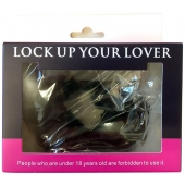 Черные меховые наручники Love с ключиками - Baile - купить с доставкой в Санкт-Петербурге