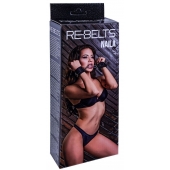 Черные кожаные наручники Naila - Rebelts - купить с доставкой в Санкт-Петербурге