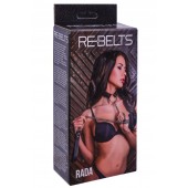 Черный поводок и чокер с кольцом Rada - Rebelts - купить с доставкой в Санкт-Петербурге