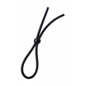 Черное лассо на пенис с одной бусиной - A-toys - в Санкт-Петербурге купить с доставкой