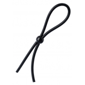 Черное лассо на пенис с одной бусиной - A-toys - в Санкт-Петербурге купить с доставкой