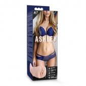 Телесный мастурбатор-вагина с вибропулей Ashley - Blush Novelties - в Санкт-Петербурге купить с доставкой