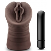 Коричневый мастурбатор-вагина Alexis - Blush Novelties - в Санкт-Петербурге купить с доставкой