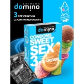 Презервативы для орального секса DOMINO Sweet Sex с ароматом мороженого - 3 шт. - Domino - купить с доставкой в Санкт-Петербурге