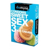 Презервативы для орального секса DOMINO Sweet Sex с ароматом мороженого - 3 шт. - Domino - купить с доставкой в Санкт-Петербурге