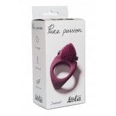 Бордовое эрекционное виброкольцо Pure Passion Sunset - Lola Games - в Санкт-Петербурге купить с доставкой