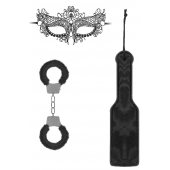 Черный игровой набор Introductory Bondage Kit №4 - Shots Media BV - купить с доставкой в Санкт-Петербурге