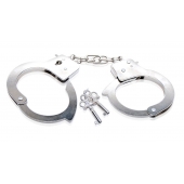 Металлические наручники Beginner s Metal Cuffs - Pipedream - купить с доставкой в Санкт-Петербурге