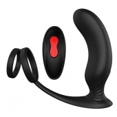 Черный массажер простаты REMOTE P-PLEASER - Dream Toys - в Санкт-Петербурге купить с доставкой