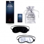 Набор из двух масок на глаза Soft Blindfold Twin Pack - Fifty Shades of Grey - купить с доставкой в Санкт-Петербурге