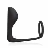 Стимулятор простаты с фиксацией эрекционным кольцом Prostate Gear - BlueLine - в Санкт-Петербурге купить с доставкой