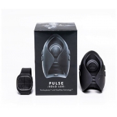 Темно-серый инновационный мужской осциллятор PULSE SOLO LUX с пультом ДУ - Hot Octopuss - в Санкт-Петербурге купить с доставкой