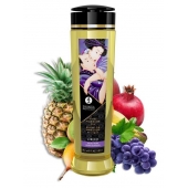 Массажное масло Libido Exotic Fruits с ароматом экзотических фруктов - 240 мл. - Shunga - купить с доставкой в Санкт-Петербурге