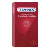 Презервативы Torex  Сладкая любовь  с ароматом клубники - 12 шт. - Torex - купить с доставкой в Санкт-Петербурге