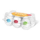 Набор из 6 мастурбаторов Tenga EGG Easy Beat с различным рельефом - Tenga - в Санкт-Петербурге купить с доставкой