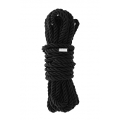 Черная веревка для шибари DELUXE BONDAGE ROPE - 5 м. - Dream Toys - купить с доставкой в Санкт-Петербурге