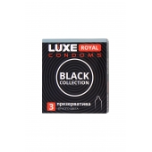 Черные презервативы LUXE Royal Black Collection - 3 шт. - Luxe - купить с доставкой в Санкт-Петербурге