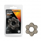 Дымчатое эрекционное кольцо Stay Hard Thick Bead Cock Ring - Blush Novelties - в Санкт-Петербурге купить с доставкой