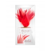 Красный перьевой тиклер Plume - 23 см. - Lola Lingerie - купить с доставкой в Санкт-Петербурге