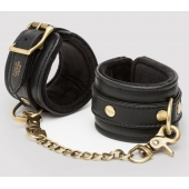 Черные наручники Bound to You Faux Leather Wrist Cuffs - Fifty Shades of Grey - купить с доставкой в Санкт-Петербурге