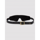 Черная плотная маска на глаза Bound to You Faux Leather Blindfold - Fifty Shades of Grey - купить с доставкой в Санкт-Петербурге