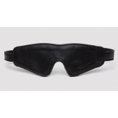 Черная плотная маска на глаза Bound to You Faux Leather Blindfold - Fifty Shades of Grey - купить с доставкой в Санкт-Петербурге