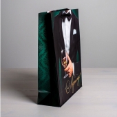 Бумажный пакет «Лучшему!» - 23 х 27 см. - Сима-Ленд - купить с доставкой в Санкт-Петербурге