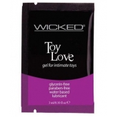 Лубрикант на водной основе для использования с игрушками WICKED Toy Love - 3 мл. - Wicked - купить с доставкой в Санкт-Петербурге