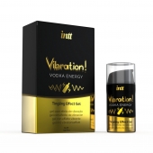 Жидкий интимный гель с эффектом вибрации Vibration! Vodka Energy - 15 мл. - INTT - купить с доставкой в Санкт-Петербурге