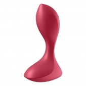 Красный вибромассажёр простаты Satisfyer Backdoor Lover - 14 см. - Satisfyer - в Санкт-Петербурге купить с доставкой