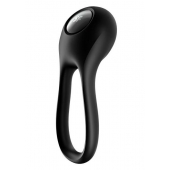 Черное эрекционное виброкольцо Majestic Duo - Satisfyer - в Санкт-Петербурге купить с доставкой