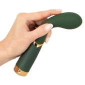 Зеленый стимулятор точки G Luxurious G-Spot Massager - 19,5 см. - Orion