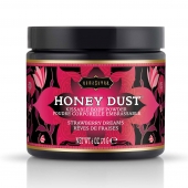 Пудра для тела Honey Dust Body Powder с ароматом клубники - 170 гр. - Kama Sutra - купить с доставкой в Санкт-Петербурге